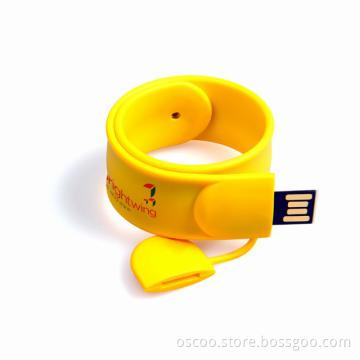 New silicon slap bracelet usb memory